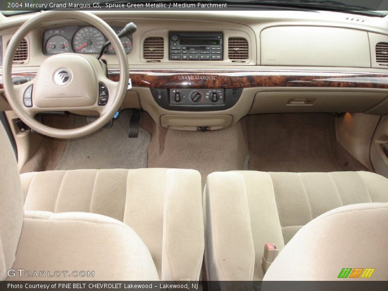 Spruce Green Metallic / Medium Parchment 2004 Mercury Grand Marquis GS
