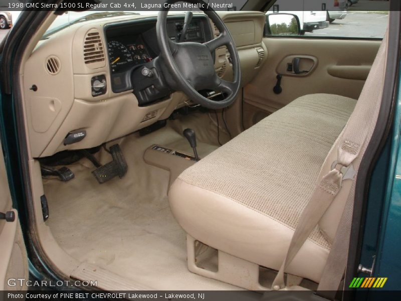  1998 Sierra 1500 SL Regular Cab 4x4 Neutral Interior