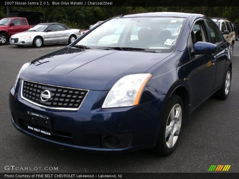 Blue Onyx Metallic / Charcoal/Steel 2007 Nissan Sentra 2.0 S