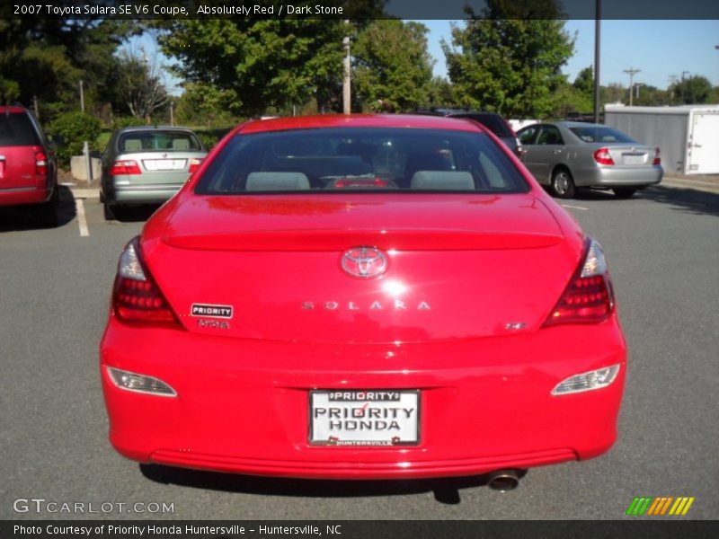 Absolutely Red / Dark Stone 2007 Toyota Solara SE V6 Coupe