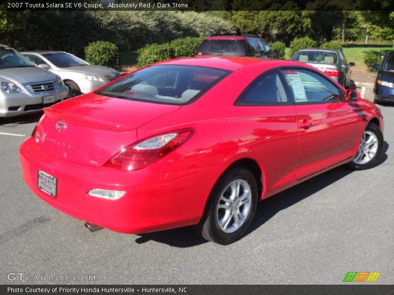 Absolutely Red / Dark Stone 2007 Toyota Solara SE V6 Coupe