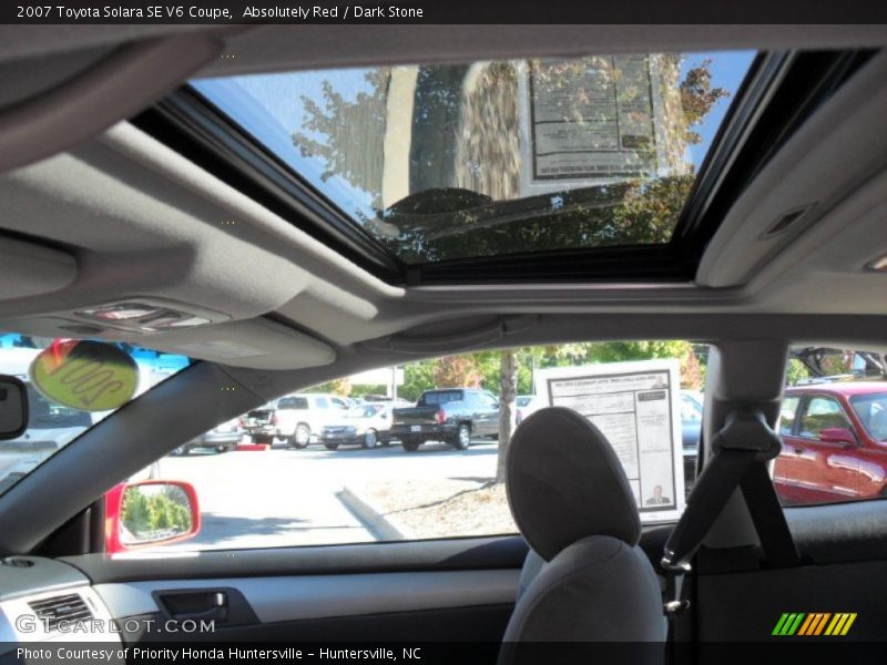 Absolutely Red / Dark Stone 2007 Toyota Solara SE V6 Coupe