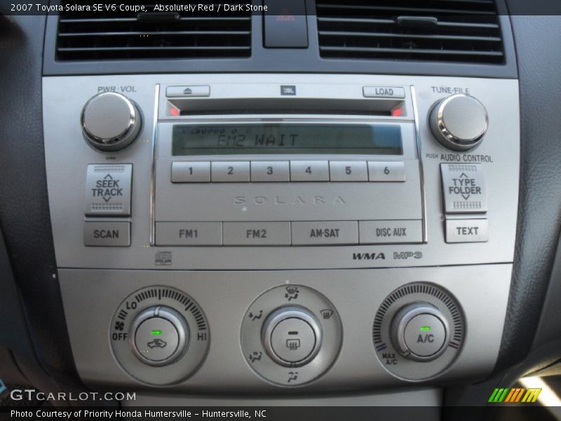 Absolutely Red / Dark Stone 2007 Toyota Solara SE V6 Coupe