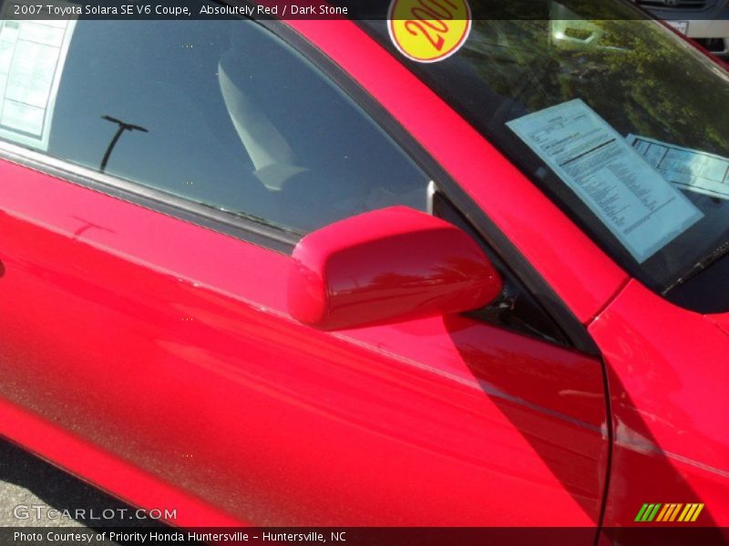 Absolutely Red / Dark Stone 2007 Toyota Solara SE V6 Coupe