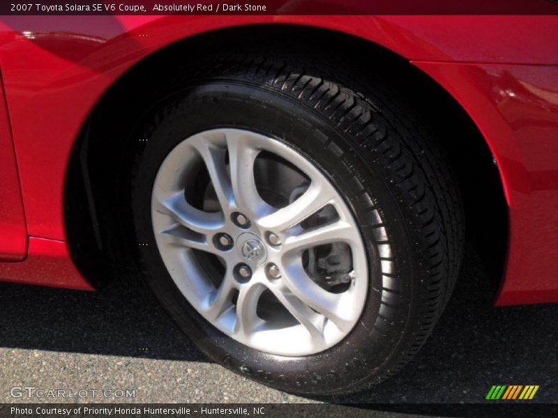 Absolutely Red / Dark Stone 2007 Toyota Solara SE V6 Coupe