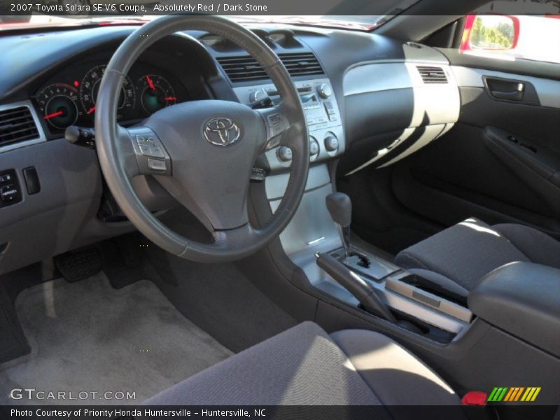 Absolutely Red / Dark Stone 2007 Toyota Solara SE V6 Coupe