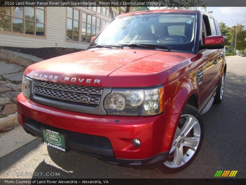 Rimini Red / Ebony/Lunar Stitching 2010 Land Rover Range Rover Sport Supercharged