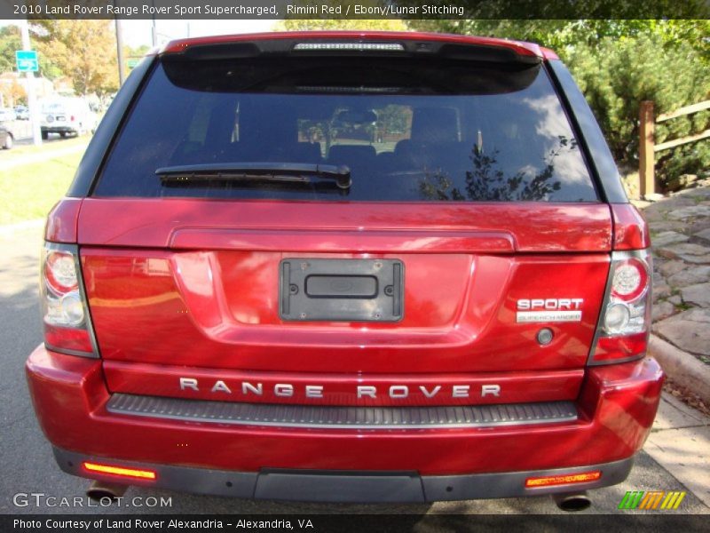 Rimini Red / Ebony/Lunar Stitching 2010 Land Rover Range Rover Sport Supercharged