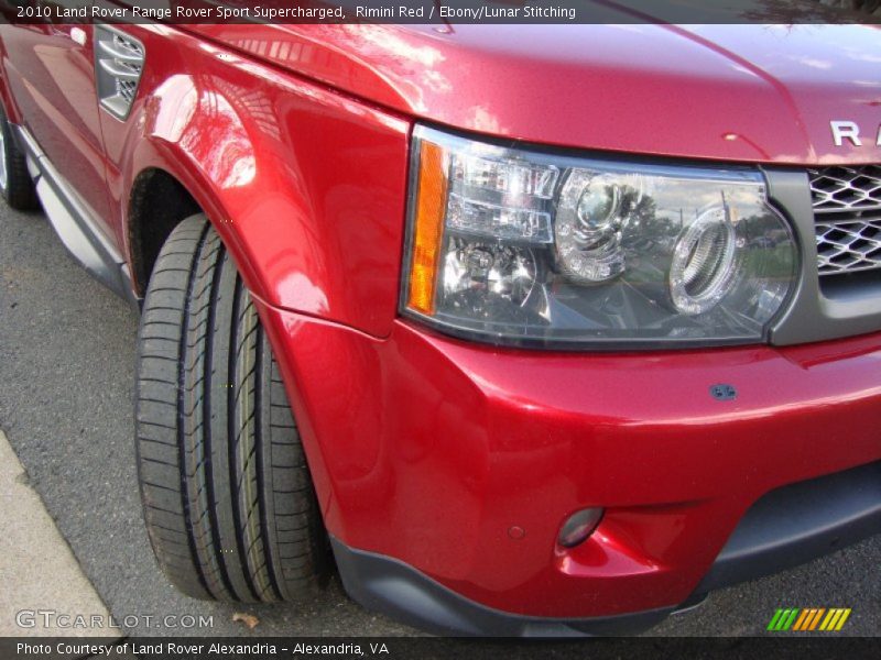 Rimini Red / Ebony/Lunar Stitching 2010 Land Rover Range Rover Sport Supercharged