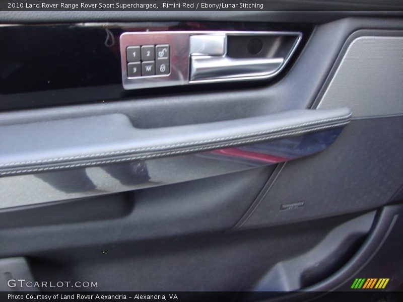 Rimini Red / Ebony/Lunar Stitching 2010 Land Rover Range Rover Sport Supercharged