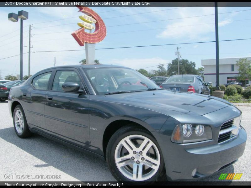 Steel Blue Metallic / Dark Slate Gray/Light Slate Gray 2007 Dodge Charger R/T