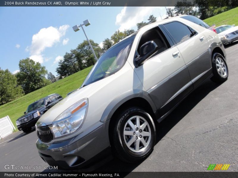 Olympic White / Light Gray 2004 Buick Rendezvous CX AWD