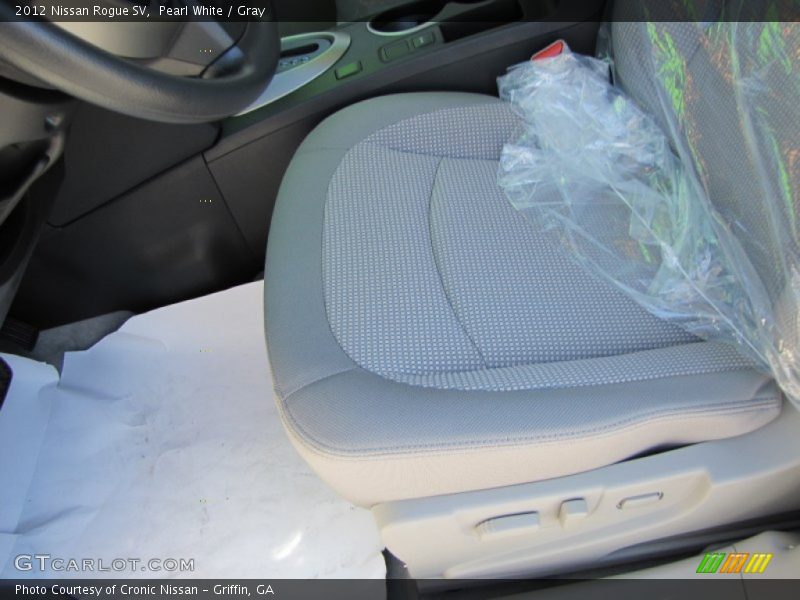Pearl White / Gray 2012 Nissan Rogue SV