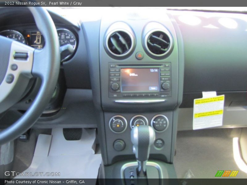 Pearl White / Gray 2012 Nissan Rogue SV