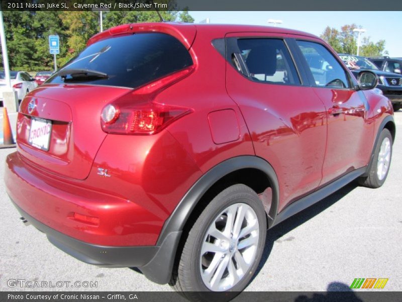 Cayenne Red / Black/Silver Trim 2011 Nissan Juke SL