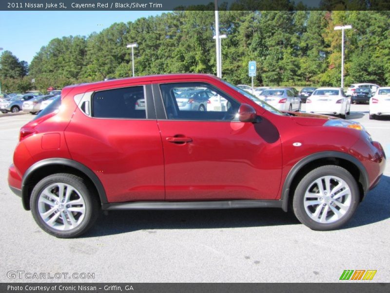 Cayenne Red / Black/Silver Trim 2011 Nissan Juke SL