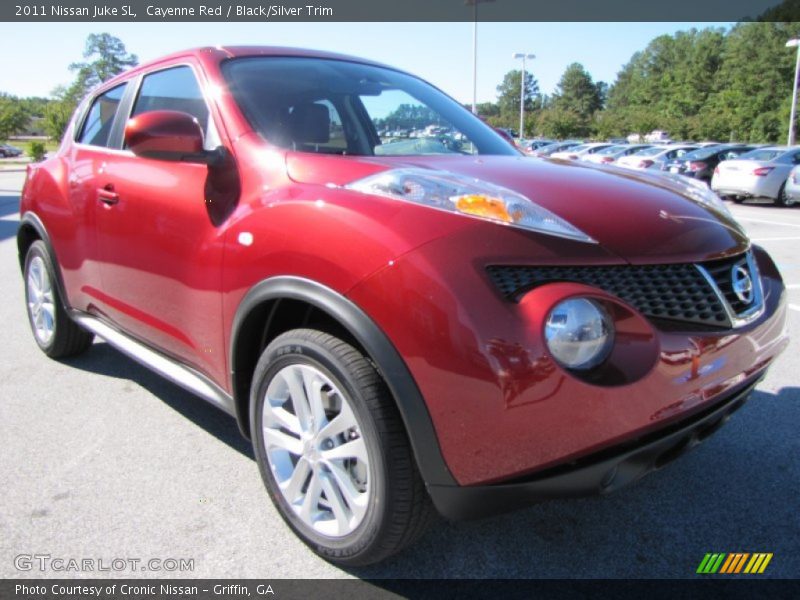 Cayenne Red / Black/Silver Trim 2011 Nissan Juke SL