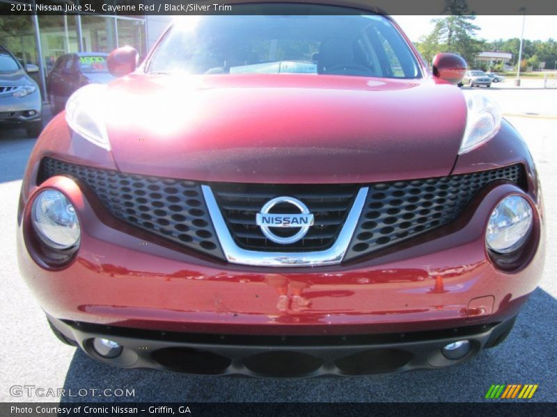 Cayenne Red / Black/Silver Trim 2011 Nissan Juke SL