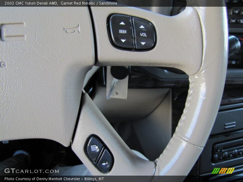 Garnet Red Metallic / Sandstone 2003 GMC Yukon Denali AWD