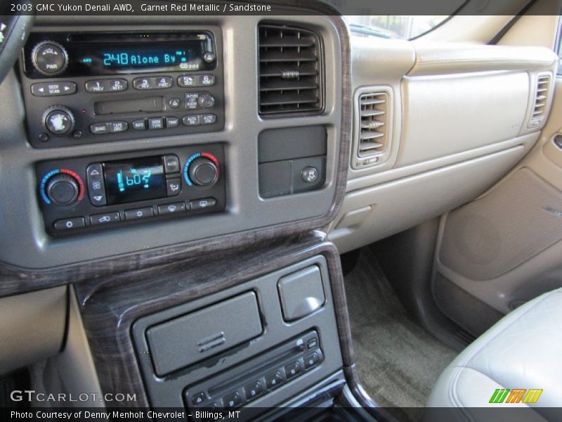 Garnet Red Metallic / Sandstone 2003 GMC Yukon Denali AWD