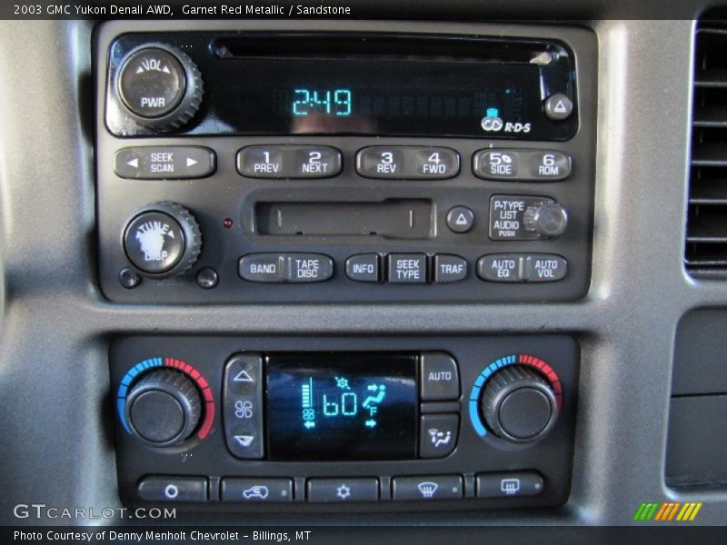 Garnet Red Metallic / Sandstone 2003 GMC Yukon Denali AWD