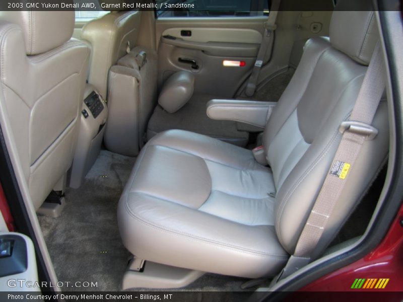 Garnet Red Metallic / Sandstone 2003 GMC Yukon Denali AWD