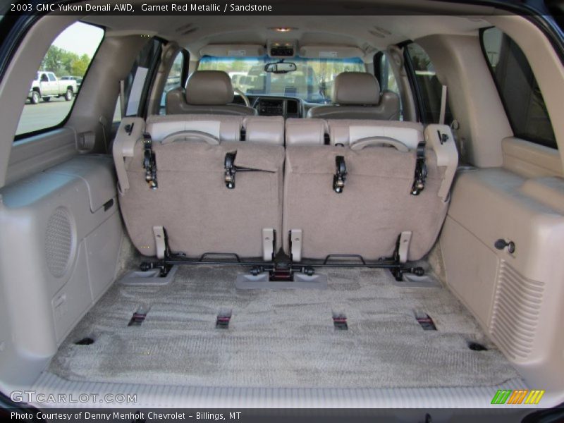 Garnet Red Metallic / Sandstone 2003 GMC Yukon Denali AWD