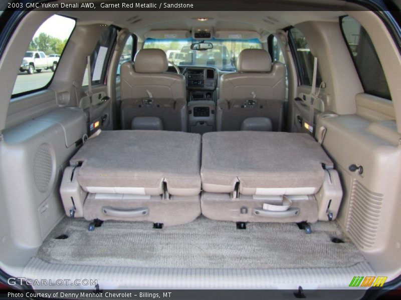 Garnet Red Metallic / Sandstone 2003 GMC Yukon Denali AWD