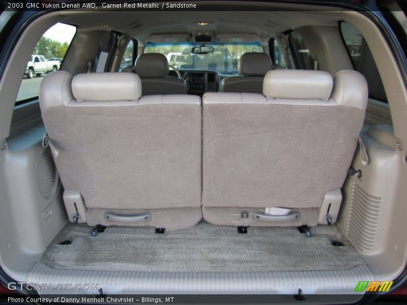 Garnet Red Metallic / Sandstone 2003 GMC Yukon Denali AWD