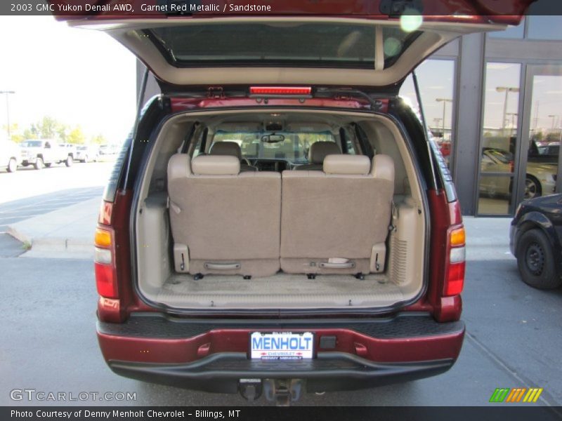 Garnet Red Metallic / Sandstone 2003 GMC Yukon Denali AWD