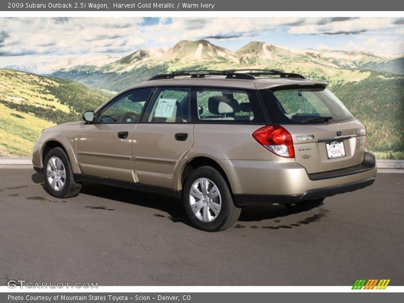 Harvest Gold Metallic / Warm Ivory 2009 Subaru Outback 2.5i Wagon