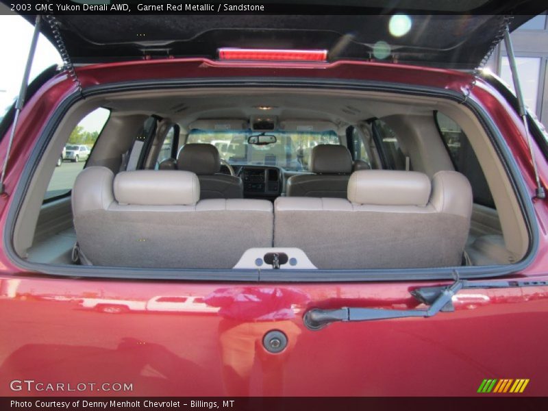 Garnet Red Metallic / Sandstone 2003 GMC Yukon Denali AWD