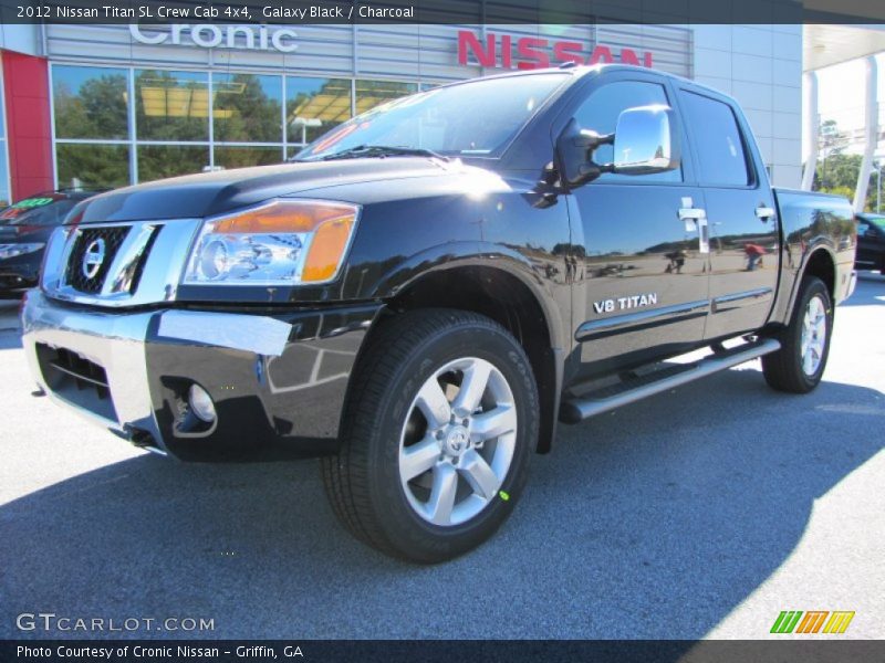 Galaxy Black / Charcoal 2012 Nissan Titan SL Crew Cab 4x4
