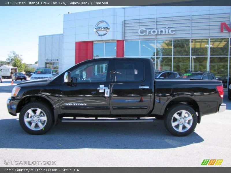 Galaxy Black / Charcoal 2012 Nissan Titan SL Crew Cab 4x4