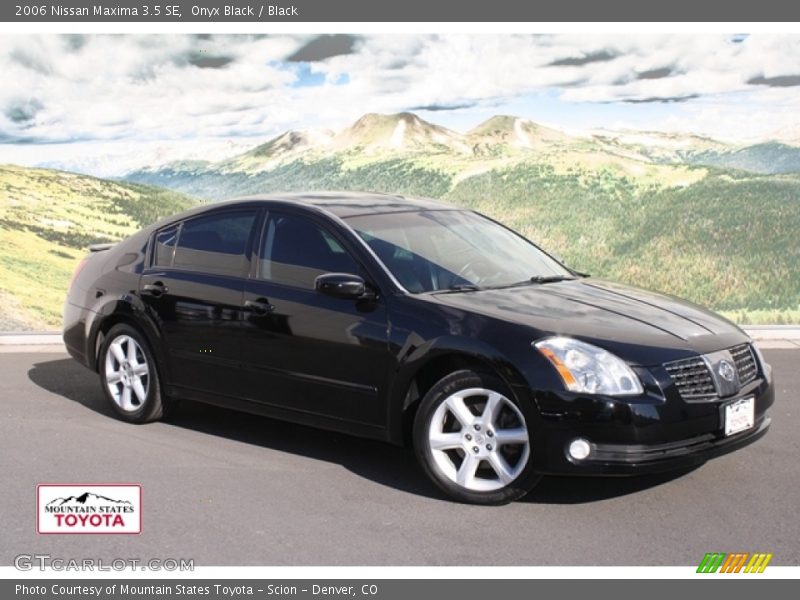 Onyx Black / Black 2006 Nissan Maxima 3.5 SE