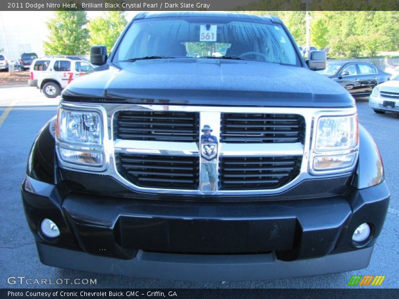 Brilliant Black Crystal Pearl / Dark Slate Gray 2011 Dodge Nitro Heat
