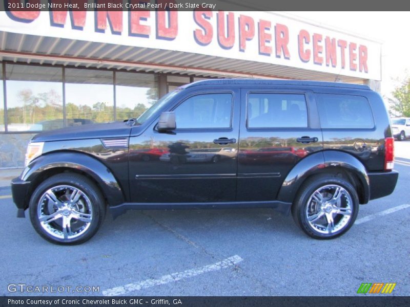 Brilliant Black Crystal Pearl / Dark Slate Gray 2011 Dodge Nitro Heat