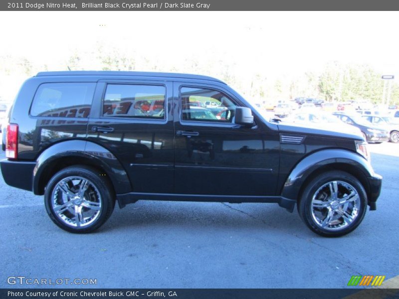 Brilliant Black Crystal Pearl / Dark Slate Gray 2011 Dodge Nitro Heat