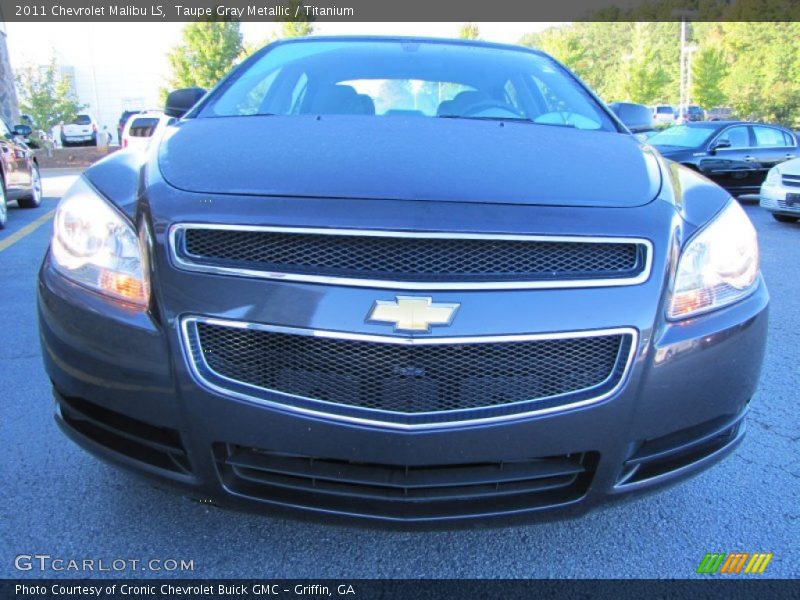 Taupe Gray Metallic / Titanium 2011 Chevrolet Malibu LS