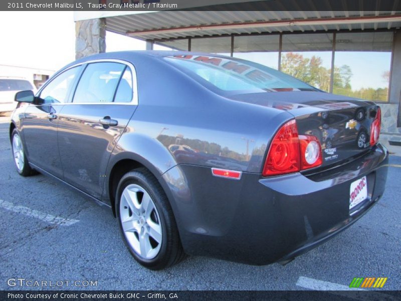 Taupe Gray Metallic / Titanium 2011 Chevrolet Malibu LS