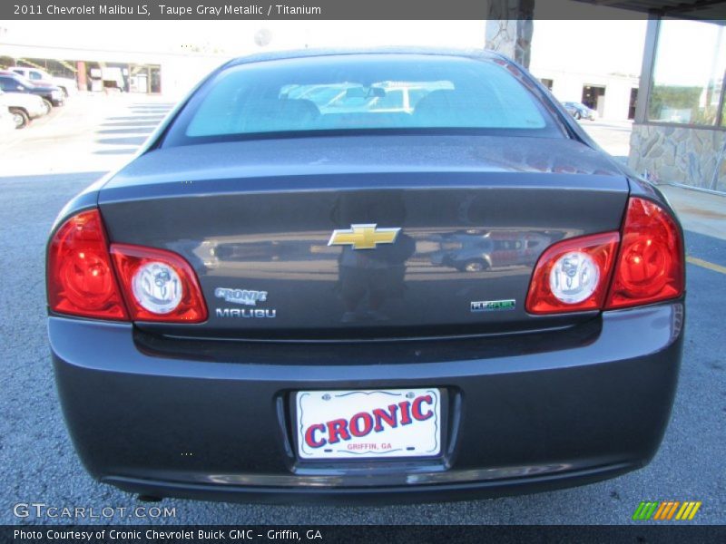 Taupe Gray Metallic / Titanium 2011 Chevrolet Malibu LS