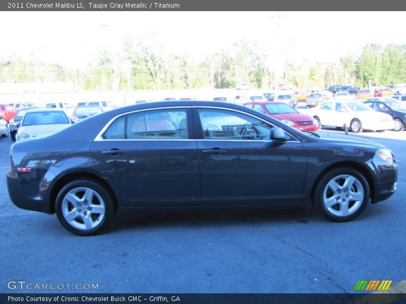 Taupe Gray Metallic / Titanium 2011 Chevrolet Malibu LS