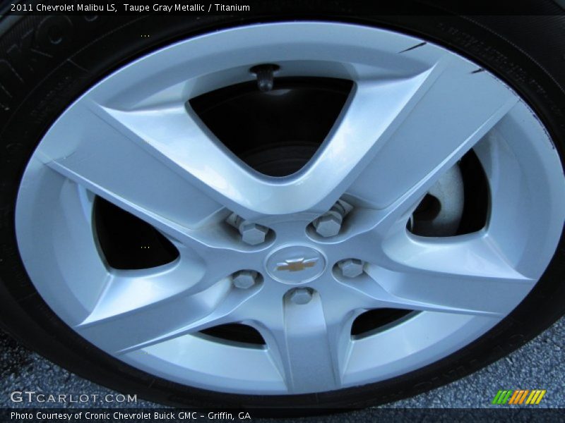 Taupe Gray Metallic / Titanium 2011 Chevrolet Malibu LS