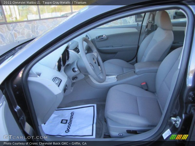 Taupe Gray Metallic / Titanium 2011 Chevrolet Malibu LS