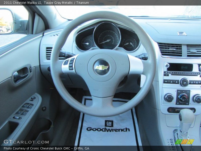 Taupe Gray Metallic / Titanium 2011 Chevrolet Malibu LS