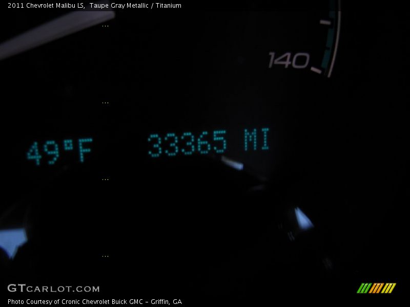 Taupe Gray Metallic / Titanium 2011 Chevrolet Malibu LS