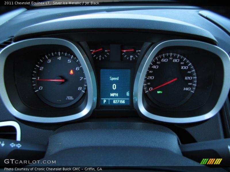 Silver Ice Metallic / Jet Black 2011 Chevrolet Equinox LT