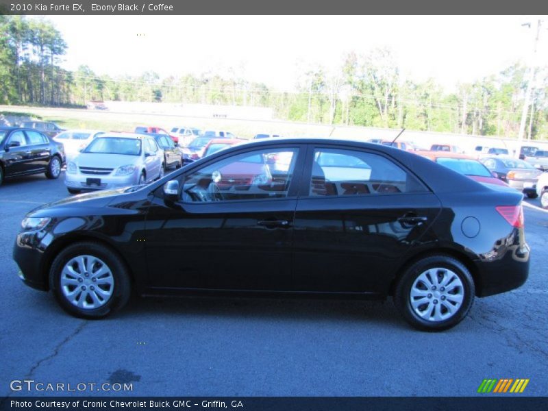 Ebony Black / Coffee 2010 Kia Forte EX