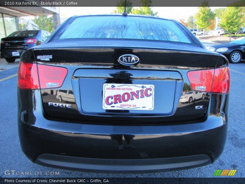 Ebony Black / Coffee 2010 Kia Forte EX