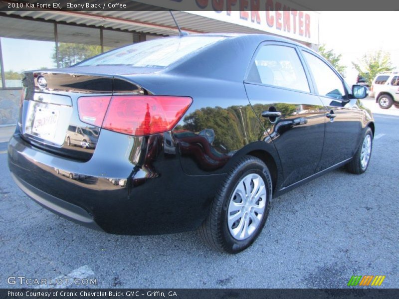 Ebony Black / Coffee 2010 Kia Forte EX